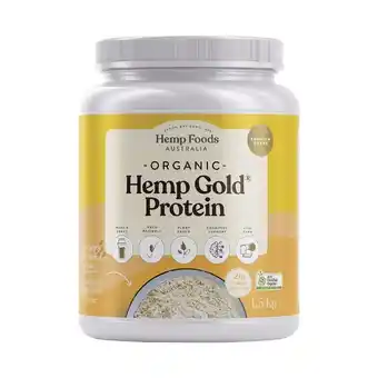 healthylife Hemp Foods Australia Organic Hemp Gold Protein 1.5Kg offer