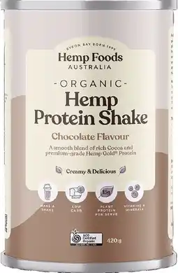 healthylife Hemp Foods Australia Organic Hemp Protein Chocolate 420g offer