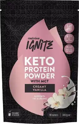 healthylife Melrose Ignite Keto Protein Powder With Mct Creamy Vanilla 300g offer