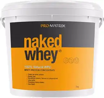 healthylife Pro Matrix Naked Whey Protein Concentrate Unflavoured 2Kg offer