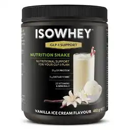 healthylife Isowhey GLP-1 Support Nutrition Shake Vanilla Ice Cream 480g offer