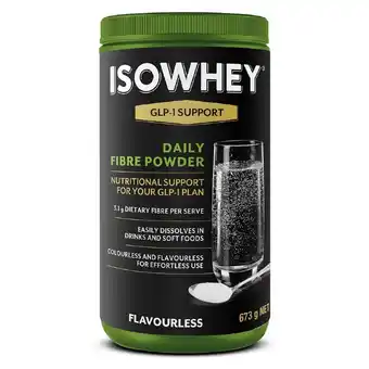 healthylife Isowhey Support Daily Fibre Powder Flavourless 673g offer