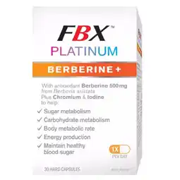 healthylife Naturopathica FBX Platinum Berberine+ 30 Capsules offer