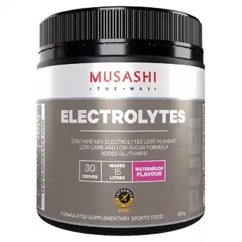 healthylife Musashi Electrolytes Watermelon 300g offer