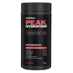 healthylife Melrose Peak Hydration Powder Watermelon 180g offer