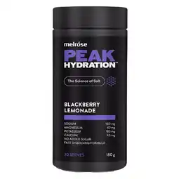 healthylife Melrose Peak Hydration Powder Blackberry Lemonade 180g offer