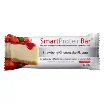 healthylife Smart diet solutions Smart Protein Strawberry Cheesecake Protein Bar 60g offer