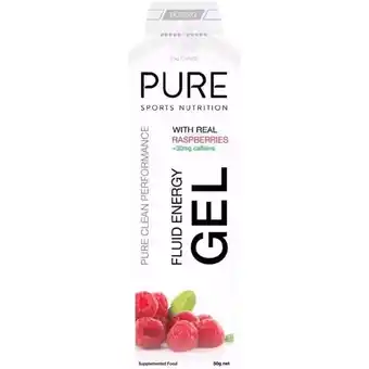 healthylife Pure Sports Nutrition Fluid Energy Gel Raspberry Caffeine 18 x 50g offer