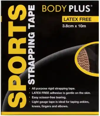 healthylife Body Plus Sports Strapping Tape 3.8cm x 10m offer