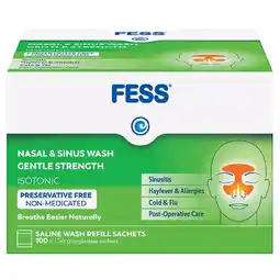 healthylife Fess Nasal & Sinus Wash Refills Gentle Strength 100 Sachets offer