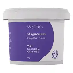 healthylife Amazing Oils Magnesium Sleep Bath Flakes Lavender & Chamomile 2kg offer