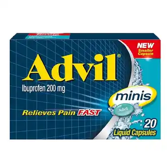 healthylife Advil Minis Fast Pain Relief 20 Liquid Capsules offer