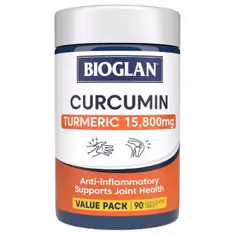 healthylife Bioglan Clinical Curcumin 90 Tablets offer