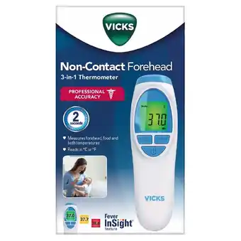 healthylife Vicks No Touch 3-In-1 Forehead Thermometer VNT200 offer