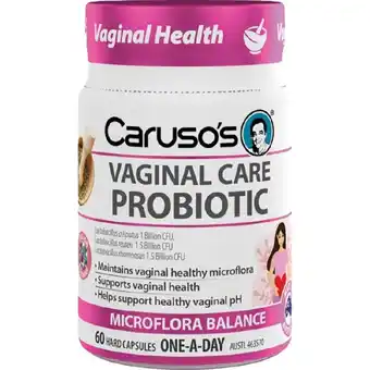 healthylife Caruso’s Vaginal Care Probiotic 60 Caps offer