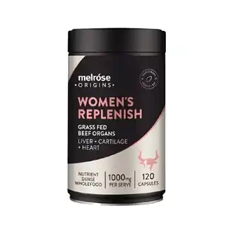 healthylife Melrose Origins Organ Meat Women's Replenish 120 Capsules offer