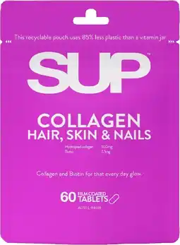 healthylife SUP Collagen Hair Skin & Nails 60 Tablets offer