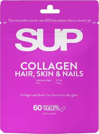 healthylife SUP Collagen Hair Skin & Nails 60 Tablets offer