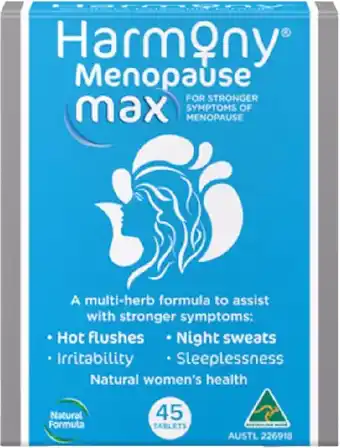 healthylife Harmony Menopause Max 45 Tablets offer