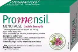 healthylife Promensil Menopause Double Strength 60 Tablets offer