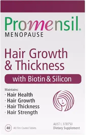 healthylife Promensil Menopause Hair Growth & Thickness 40 Tablets offer