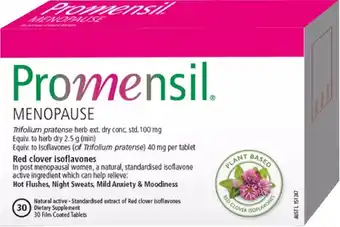 healthylife Promensil Menopause 30 Tablets offer