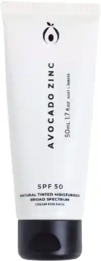 healthylife Avocado Zinc Natural Tinted Moisturiser Light - Medium SPF50 50ml offer