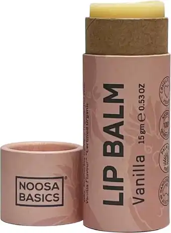 healthylife Noosa Basics Organic Lip Balm Vanilla 15g offer