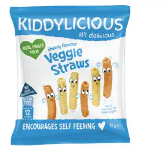 Kiddylicious cheesy straws 12g