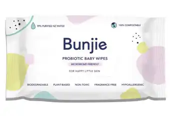 Chemist Warehouse Bunjie probiotic baby wipes 80 pack offer