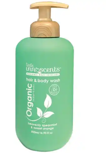 Chemist Warehouse Little innoscents hair and body wash spearmint and orange 500ml offer