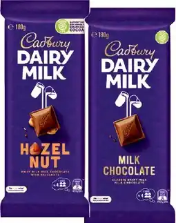 IGA Cadbury Chocolate Block 150‑190g Selected Varieties offer