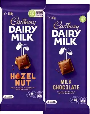 IGA Cadbury Chocolate Block 150‑190g Selected Varieties offer