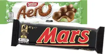 IGA Mars 44‑56g, Nestlé 35‑50g Medium Bars or M&M’s 35‑49g Selected Varieties offer