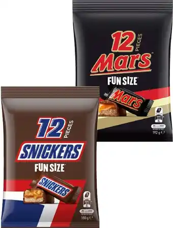 IGA Mars, M&M's or Skittles Fun Size Pack 132‑192g Selected Varieties offer