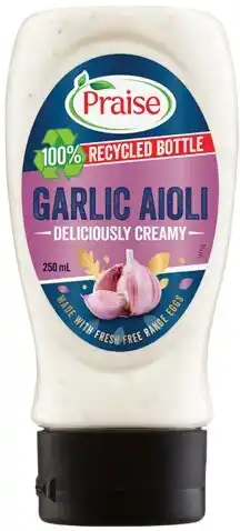 IGA Praise Aioli 250mL Selected Varieties offer