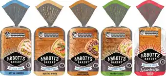 IGA Abbott's Bakery Gluten Free Bread or Sourdough Bread 500g Selected Varieties offer