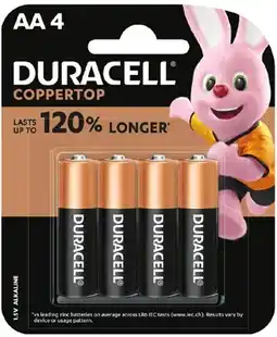 IGA Duracell Batteries AA or AAA 4 Pack offer