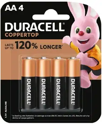 IGA Duracell Batteries AA or AAA 4 Pack offer