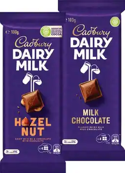 IGA Cadbury Chocolate Block 150‑190g Selected Varieties offer