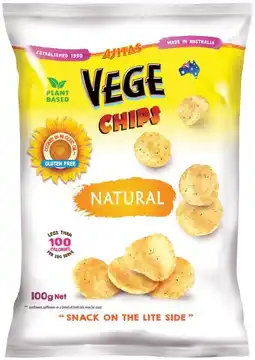 IGA Ajitas Vege Chips 100g or Rice Crackers 75g Selected Varieties offer