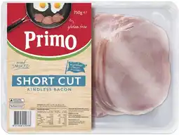 IGA Primo Short Cut Rindless Bacon 750g offer