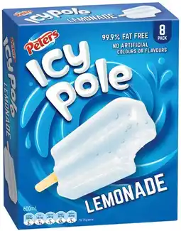 IGA Peters Icy Pole 8 Pack Selected Varieties offer