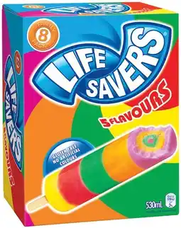 IGA Life Savers Ice Block 8 Pack offer