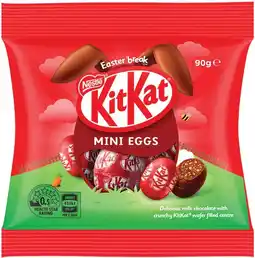 IGA Nestlé Kit Kat Chocolate Mini Eggs Share Bag 90g offer