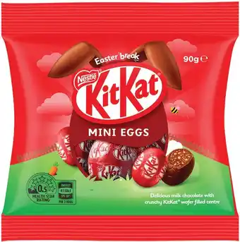 IGA Nestlé Kit Kat Chocolate Mini Eggs Share Bag 90g offer