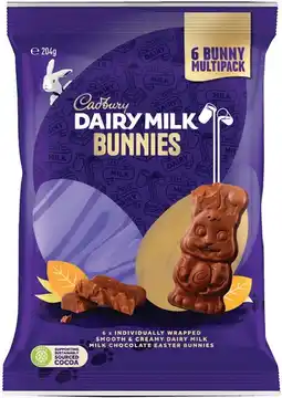 IGA Cadbury Chocolate Bunnies Multipack 180‑204g Selected Varieties offer