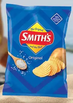 IGA Smith's Crinkle Cut Chips, Doritos Corn Chips or Twisties 45g Selected Varieties offer