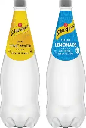 IGA Schweppes Mixers, Soft Drink or Natural Mineral Water 1.1 Litre Selected Varieties offer