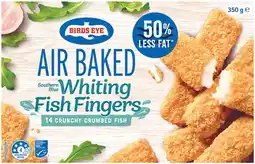 IGA Birds Eye Air Baked Whiting Fish Fingers 350g offer